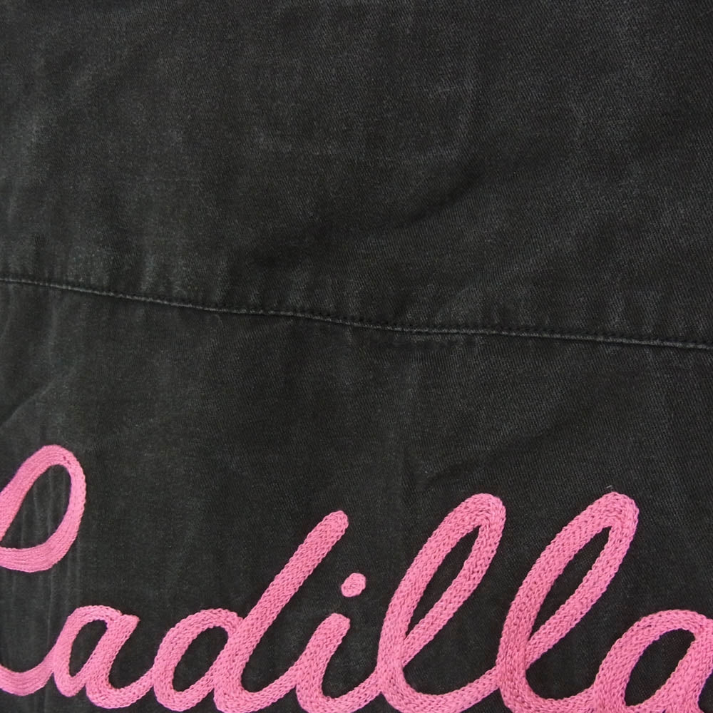 HYSTERIC GLAMOUR ヒステリックグラマー 16SS 0261AH15 野口強 Cadillac Jacks 刺繍 ボーリング レーヨン オープンカラー 半袖 シャツ ブラック系 S【中古】