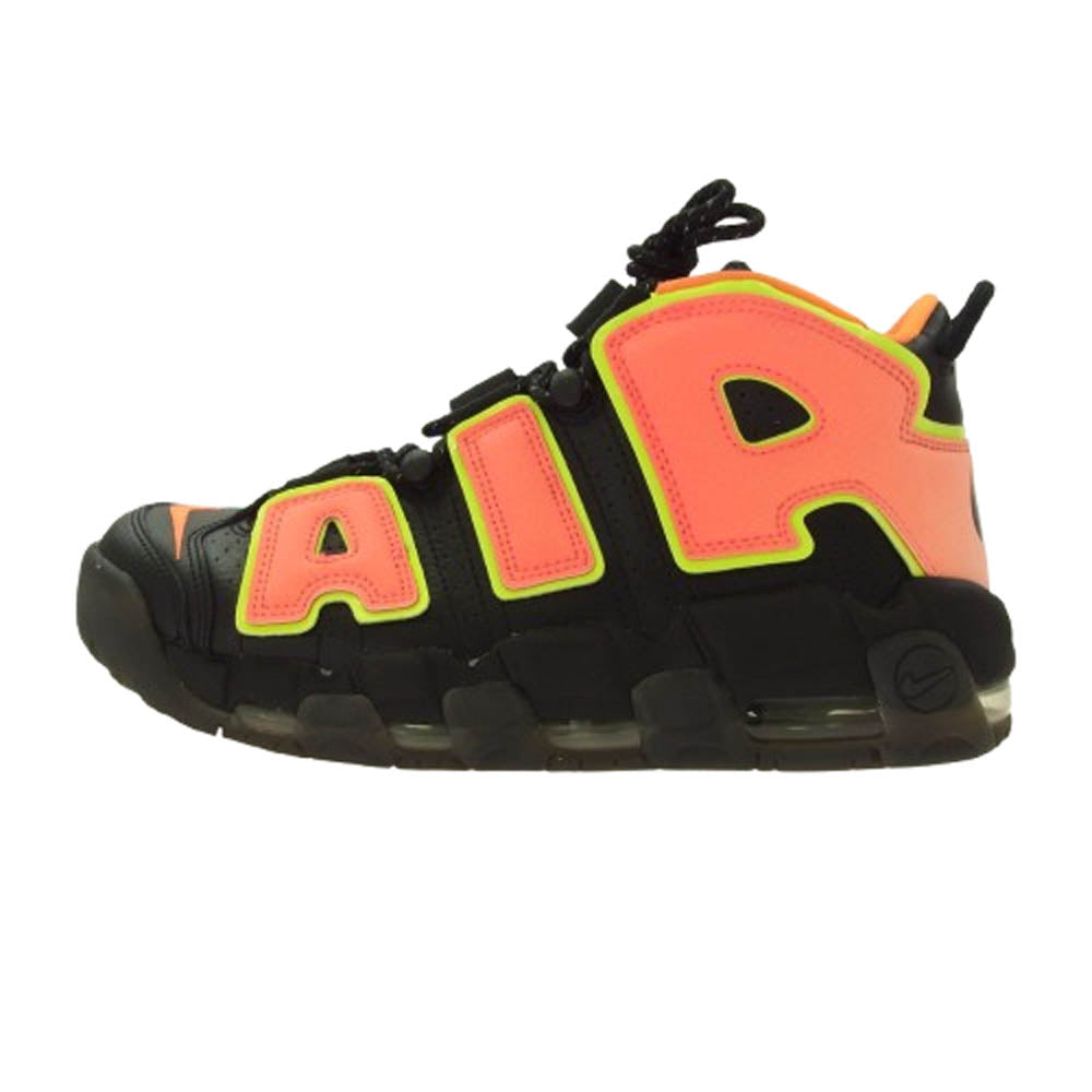 NIKE ナイキ 917593-002 AIR MORE UPTEMPO HOT PUNCH エア モア アップテンポ ホットパンチ ハイカット スニーカー ブラック系 26.5cm【中古】
