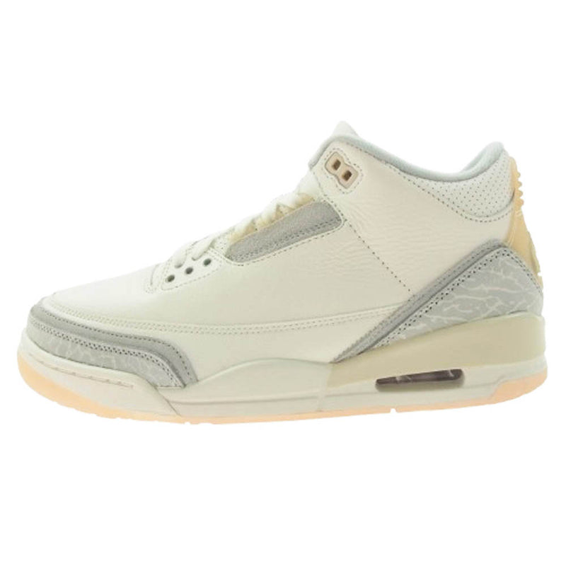 NIKE ナイキ FJ9479 100 Air Jordan 3 Craft Ivory エアジョーダン3 クラフト アイボリー ローカット スニーカー ホワイト系 26.5cm【極上美品】【中古】