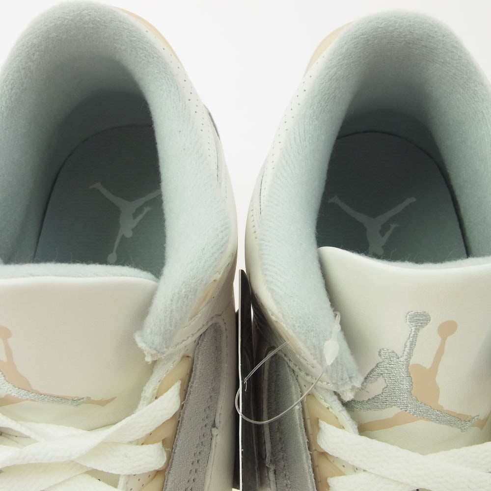 NIKE ナイキ FJ9479 100 Air Jordan 3 Craft Ivory エアジョーダン3 クラフト アイボリー ローカット スニーカー ホワイト系 26.5cm【極上美品】【中古】