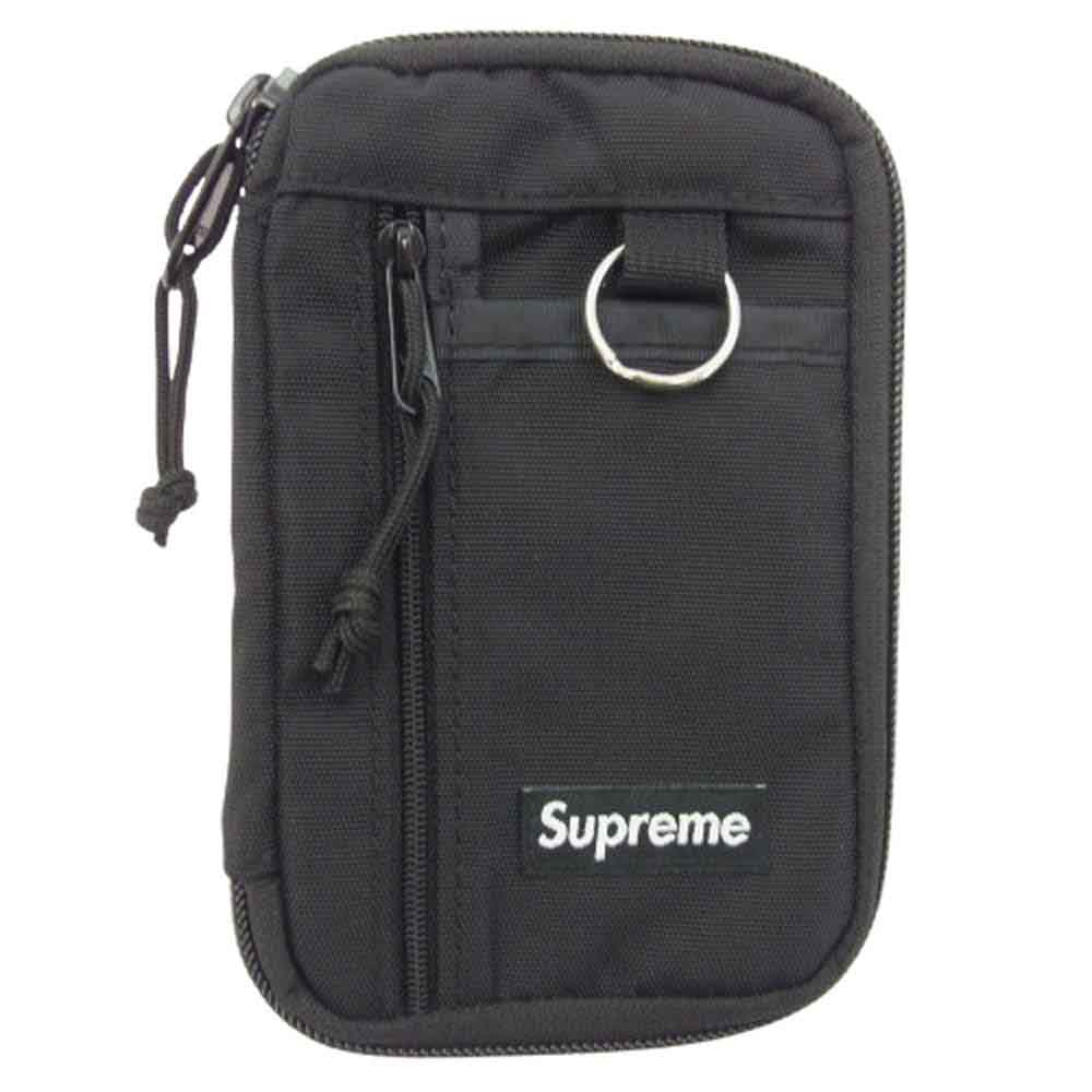Supreme シュプリーム 19AW Small Zip Pouch スモール ジップポーチ ブラック系【中古】