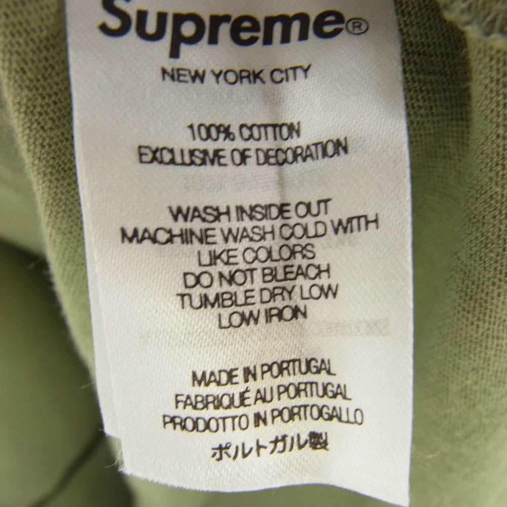 Supreme シュプリーム 23SS Small Box Logo Tee スモール ボックスロゴ Tシャツ 半袖カットソー ライトオリーブ グリーン系 L【中古】
