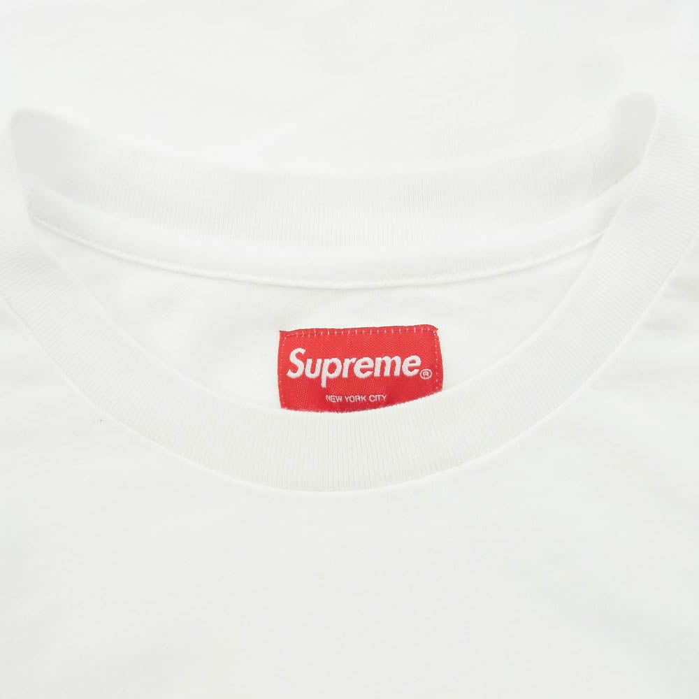 Supreme シュプリーム 23SS Small Box Logo Tee スモール ボックスロゴ Tシャツ 半袖カットソー ホワイト系 L【中古】