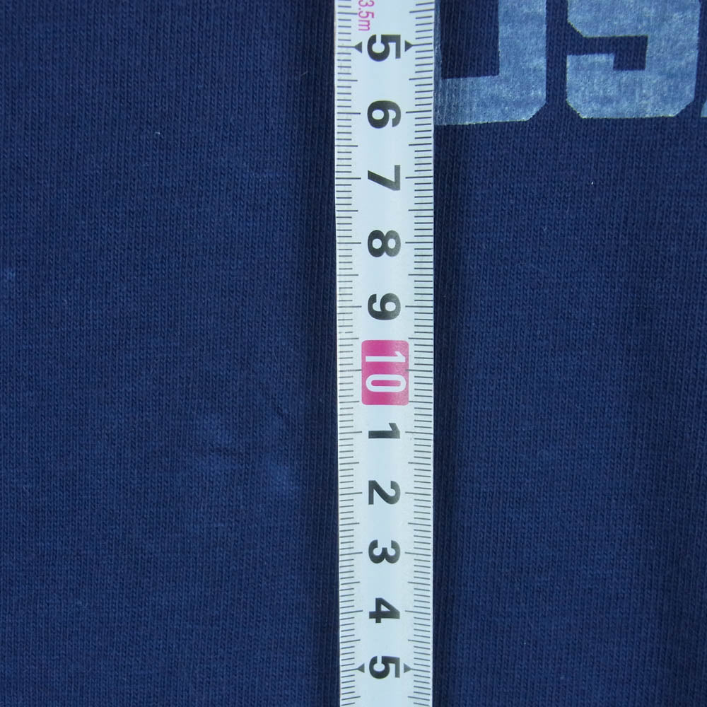 Pherrow's フェローズ c.c.masters USAFA 半袖 七分丈 Tシャツ コットン 日本製 ネイビー系 S【中古】