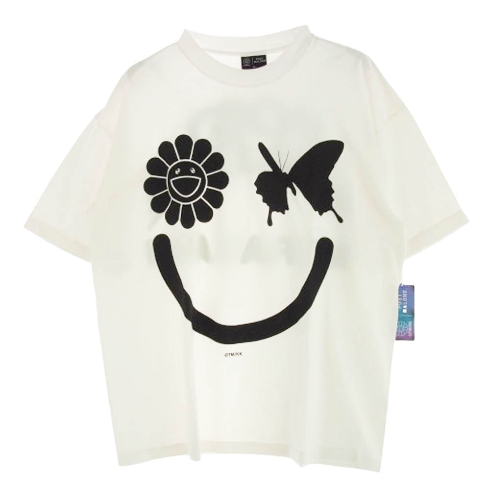 カイカイキキ 村上隆 TAKASHI MURAKAMI  POST MALONE ポストマローン 半袖Ｔシャツ ホワイト系 XL4【中古】