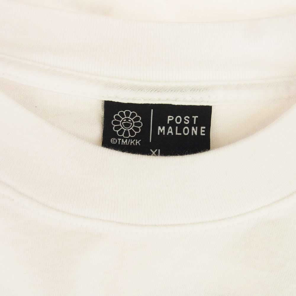 カイカイキキ 村上隆 TAKASHI MURAKAMI  POST MALONE ポストマローン 半袖Ｔシャツ ホワイト系 XL4【中古】