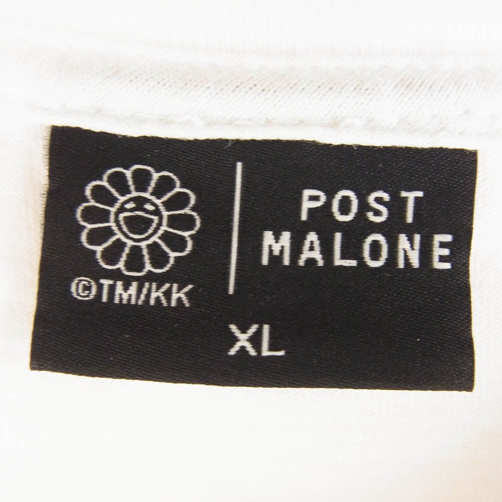 カイカイキキ 村上隆 TAKASHI MURAKAMI  POST MALONE ポストマローン 半袖Ｔシャツ ホワイト系 XL4【中古】