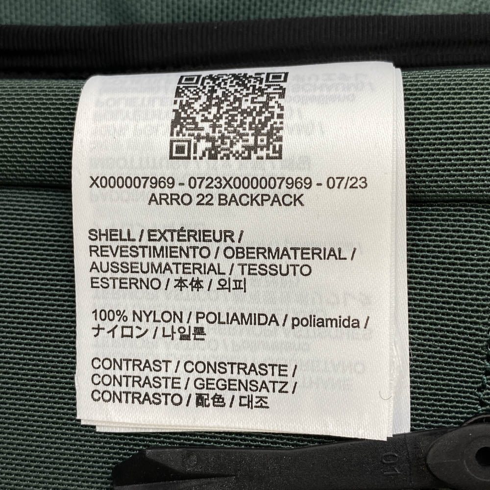 ARC'TERYX アークテリクス X00000796904 Arro 22 Backpack アロー 22 バックパック リュック デイパック グリーン系【新古品】【未使用】【中古】