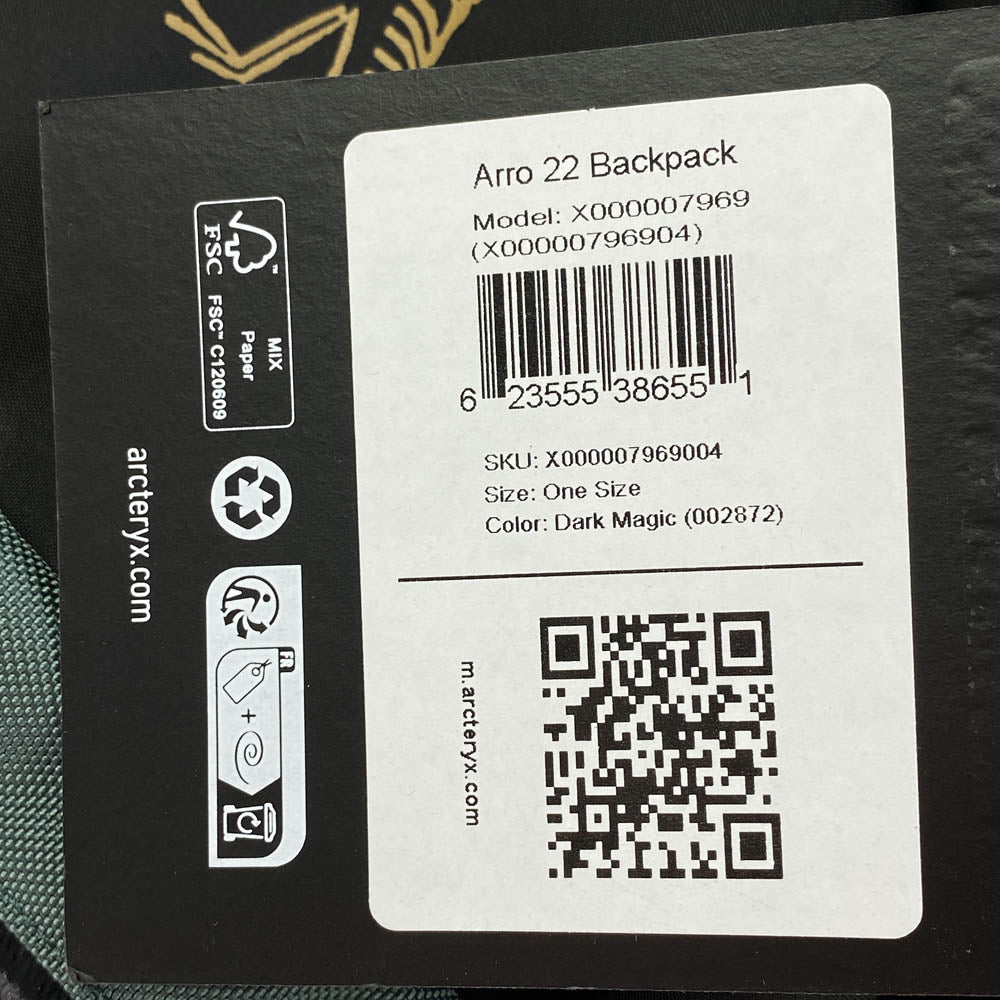 ARC'TERYX アークテリクス X00000796904 Arro 22 Backpack アロー 22 バックパック リュック デイパック グリーン系【新古品】【未使用】【中古】