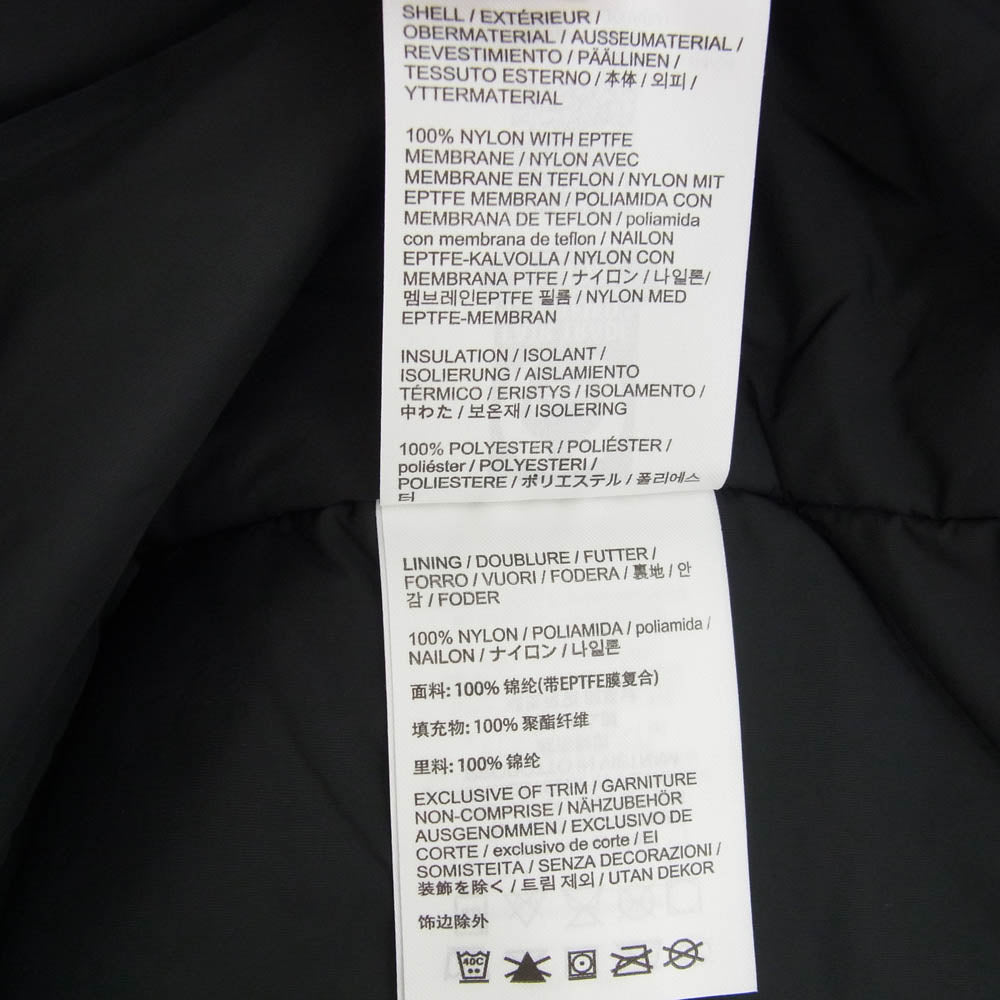 ARC'TERYX アークテリクス X000007371 RALLE INSULATED JACKET レイル インサレーテッド 中綿 ジャケット ブラック系 M【新古品】【未使用】【中古】