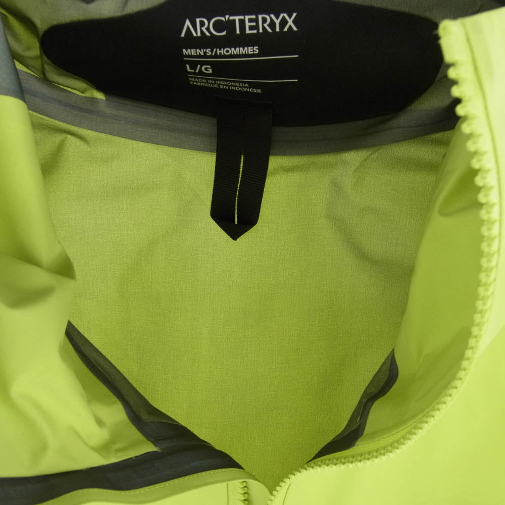 ARC'TERYX アークテリクス X000006454 ALPHA JACKET GORE-TEX アルファ ジャケット ゴアテックス TATSU SPRINT ライトグリーン系 カーキ系 L【極上美品】【中古】