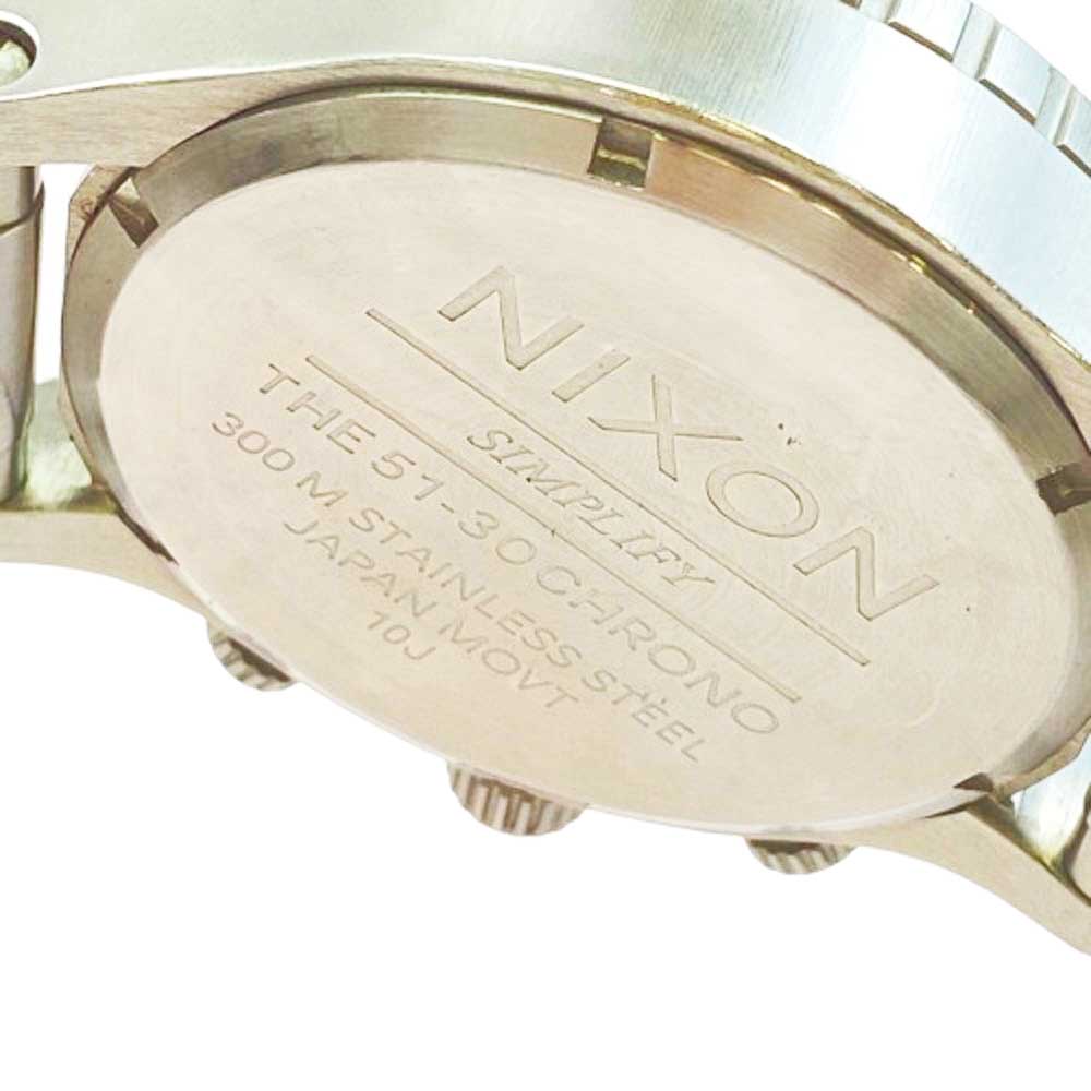 NIXON ニクソン 51-30 CHRONO NAVY アナログ クロノ 腕時計 ウォッチ シルバー系5【中古】
