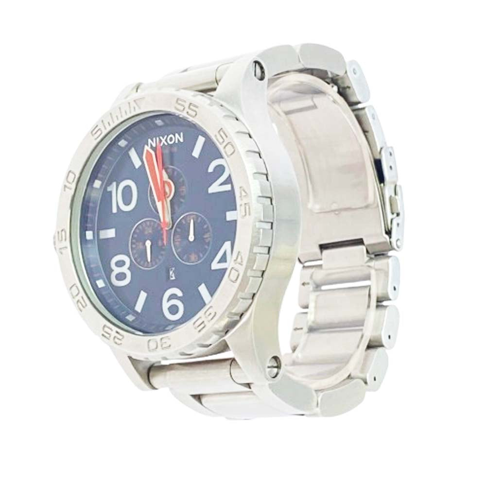 NIXON ニクソン 51-30 CHRONO NAVY アナログ クロノ 腕時計 ウォッチ シルバー系5【中古】