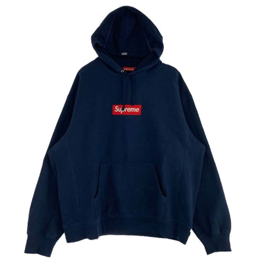 Supreme シュプリーム 24AW Box Logo Hooded Sweatshirt ボックスロゴ フーデッド スウェットシャツ フーディ パーカー ネイビー ネイビー系 XXL5【中古】