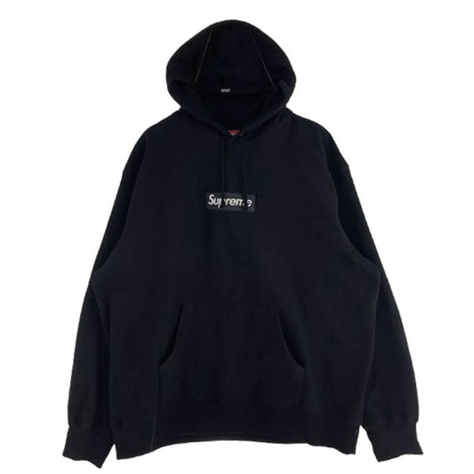 Supreme シュプリーム 21AW Box Logo Hooded Sweatshirt ボックスロゴ フーデッド スウェット シャツ フーディー パーカー ブラック ブラック系 XXL4【中古】