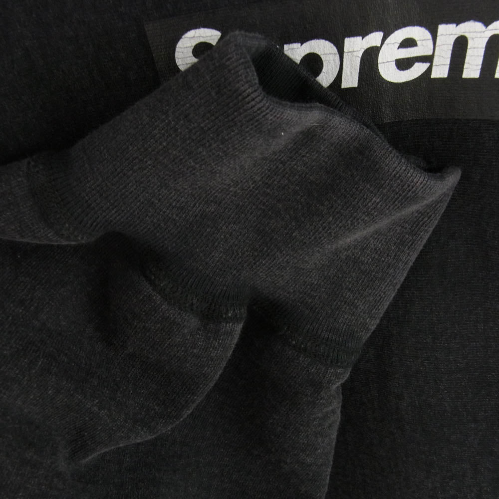 Supreme シュプリーム 25SS Washed Box Logo Crewneck ウォッシュド ボックスロゴ クルーネック スウェット トレーナー ブラック系 XXL【美品】【中古】