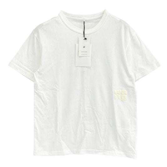 Alexander Wang アレキサンダーワン 4CC3221357 alexanderwang.t 発砲プリント ロゴ Tシャツ ホワイト ホワイト系 XS【新古品】【未使用】【中古】