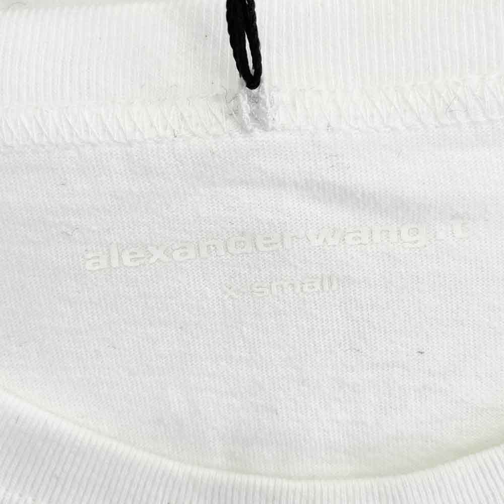 Alexander Wang アレキサンダーワン 4CC3221357 alexanderwang.t 発砲プリント ロゴ Tシャツ ホワイト ホワイト系 XS【新古品】【未使用】【中古】