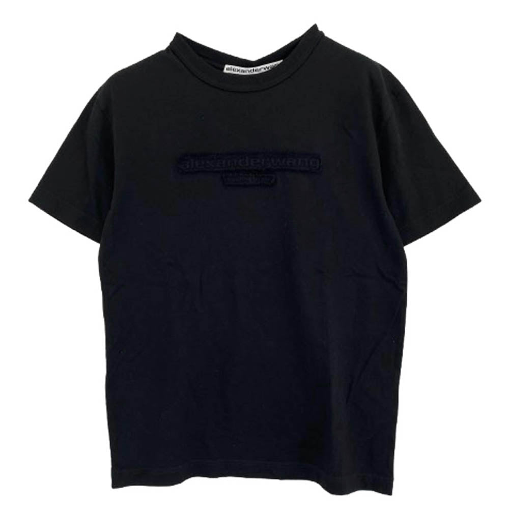 UCC1251786 alexanderwang.t DISTRESSED LOGO TEE ダメージ加工 ロゴ Tシャツ ブラック ブラック系 XS【新古品】【未使用】【中古】