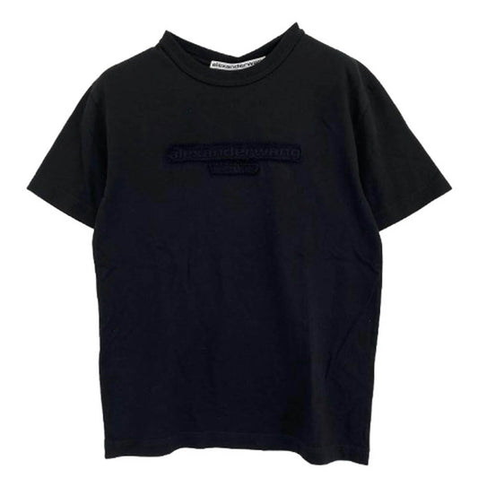 UCC1251786 alexanderwang.t DISTRESSED LOGO TEE ダメージ加工 ロゴ Tシャツ ブラック ブラック系 XS【新古品】【未使用】【中古】