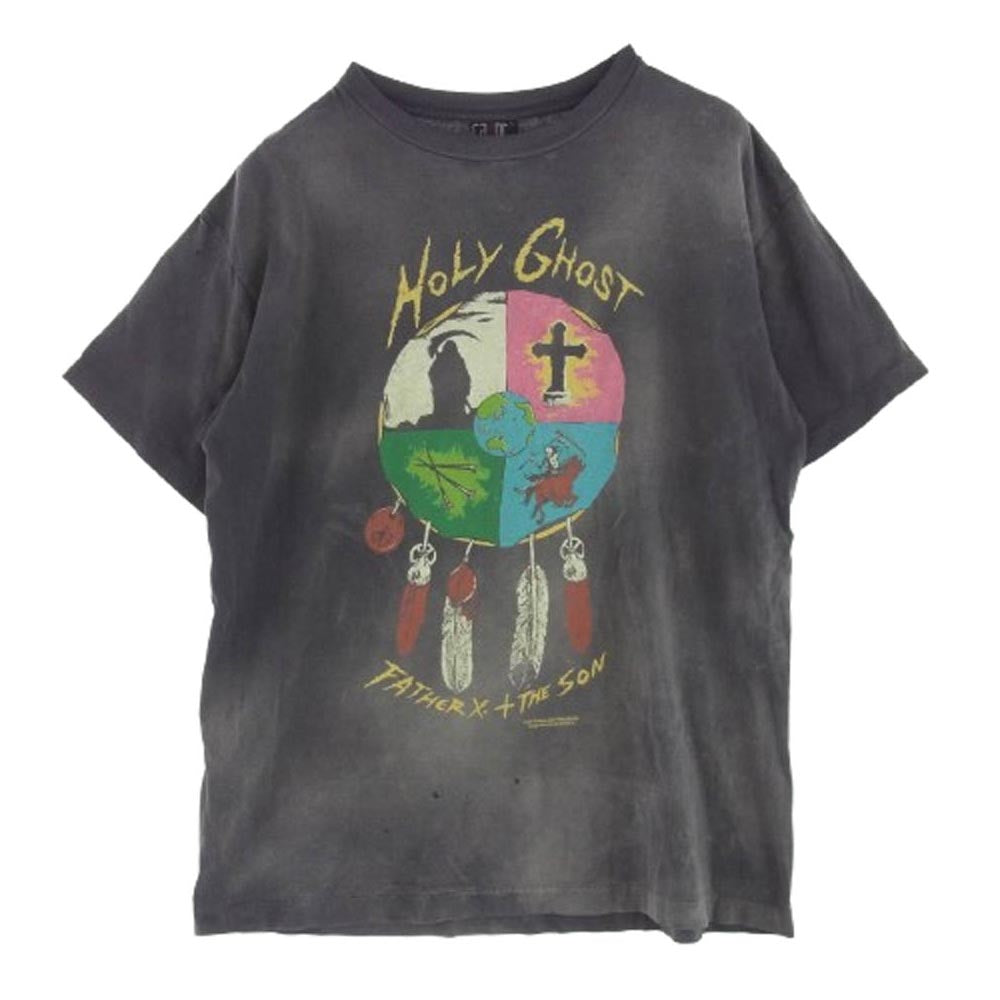 SAINT MICHAEL セントマイケル 24SS SM-YS8-0000-C43 LASTMAN ラストマン HOLY GHOST LM_SS TEE 半袖 Tシャツ グレー系 L【中古】