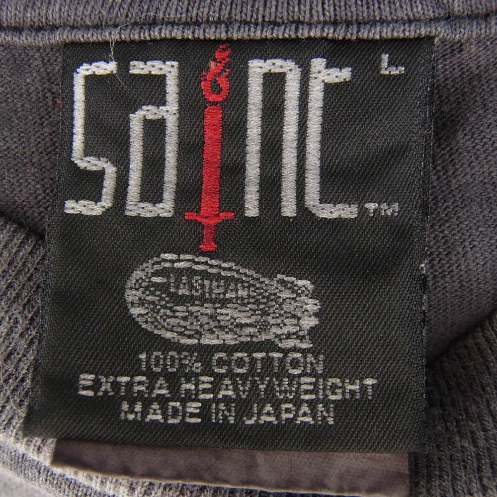 SAINT MICHAEL セントマイケル 24SS SM-YS8-0000-C43 LASTMAN ラストマン HOLY GHOST LM_SS TEE 半袖 Tシャツ グレー系 L【中古】