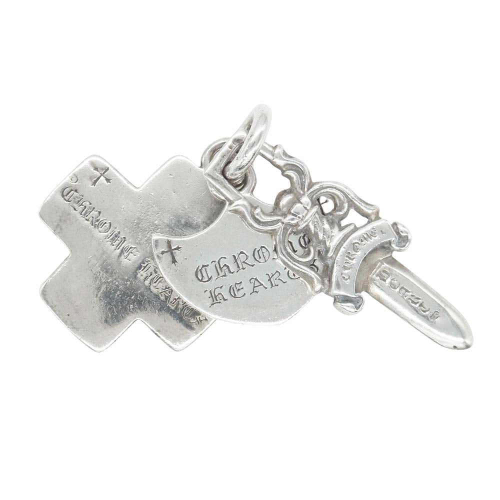 CHROME HEARTS クロムハーツ（原本無） 3TRINKETS オールド 3トリンケッツ ペンダント トップ シルバー系【中古】