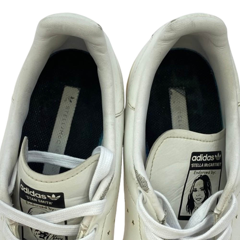 adidas アディダス FW6875 × STELLA MCCARTNEY ステラマッカートニー Stan Smith スタンスミス ローカット スニーカー ホワイト系 27.5cm【中古】