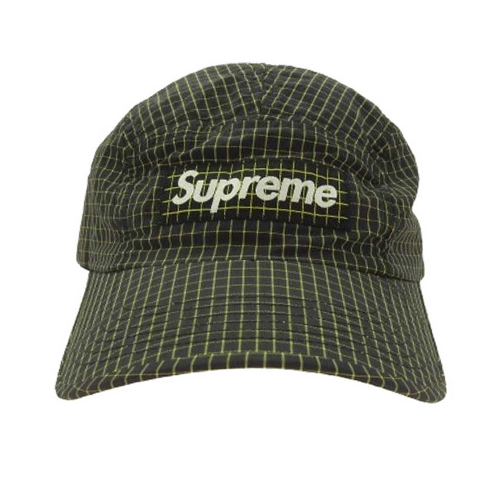 Supreme シュプリーム 2-Tone Ripstop Camp Cap Black 2トーン リップストップ キャンプ キャップ ブラック系 イエロー系【中古】