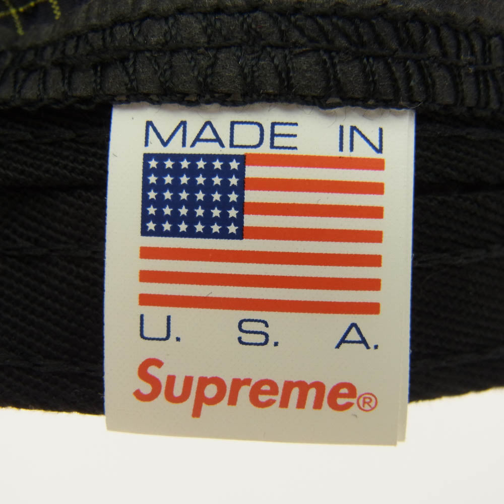 Supreme シュプリーム 2-Tone Ripstop Camp Cap Black 2トーン リップストップ キャンプ キャップ ブラック系 イエロー系【中古】