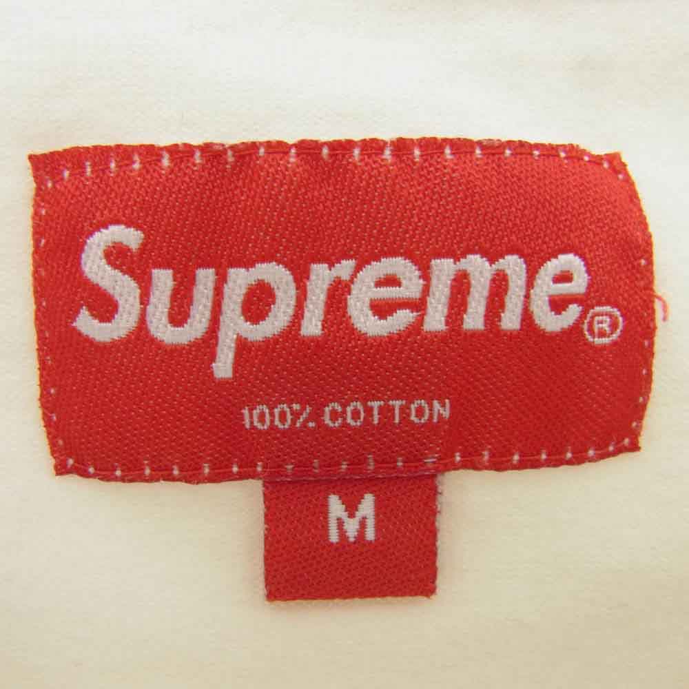 Supreme シュプリーム 20SS Signature S/S Top シグネチャー ロゴ 刺繍 半袖 Tシャツ ホワイト系 M【中古】