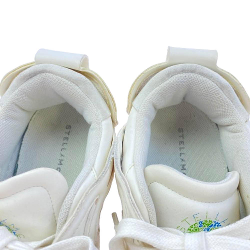 Stella McCartney ステラマッカートニー S-Wave 1 ロー スニーカー ホワイト ホワイト系 41【中古】