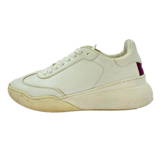 Stella McCartney ステラマッカートニー Loop ループ ロー レザー スニーカー ホワイト ホワイト系 41【中古】