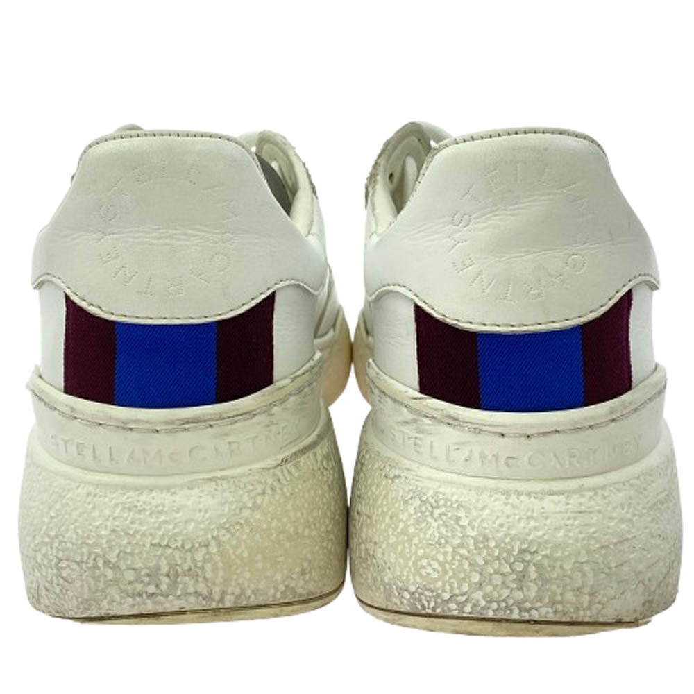 Stella McCartney ステラマッカートニー Loop ループ ロー レザー スニーカー ホワイト ホワイト系 41【中古】