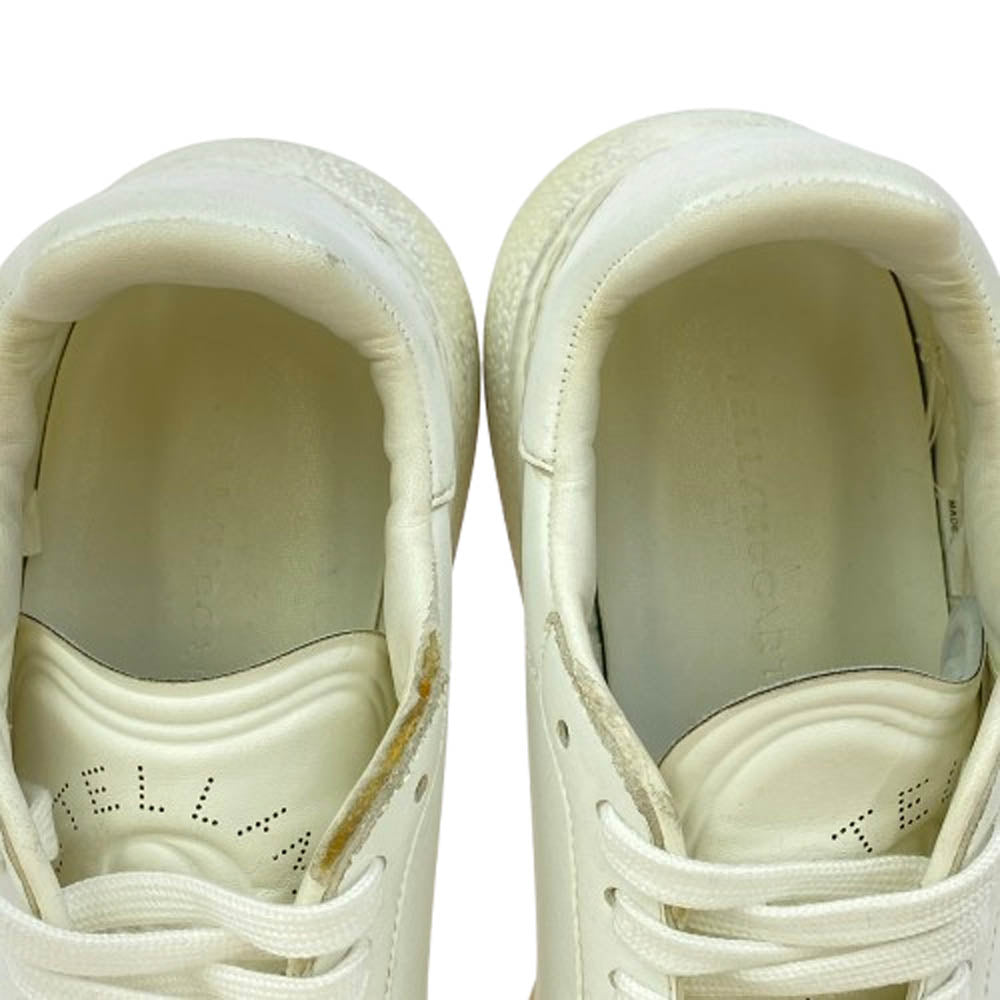 Stella McCartney ステラマッカートニー Loop ループ ロー レザー スニーカー ホワイト ホワイト系 41【中古】
