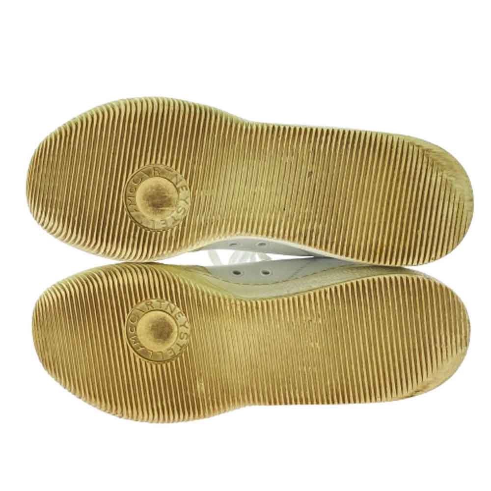 Stella McCartney ステラマッカートニー Loop ループ ロー スエード レザー スニーカー ホワイト×ゴールド ホワイト系 ゴールド系 41【中古】