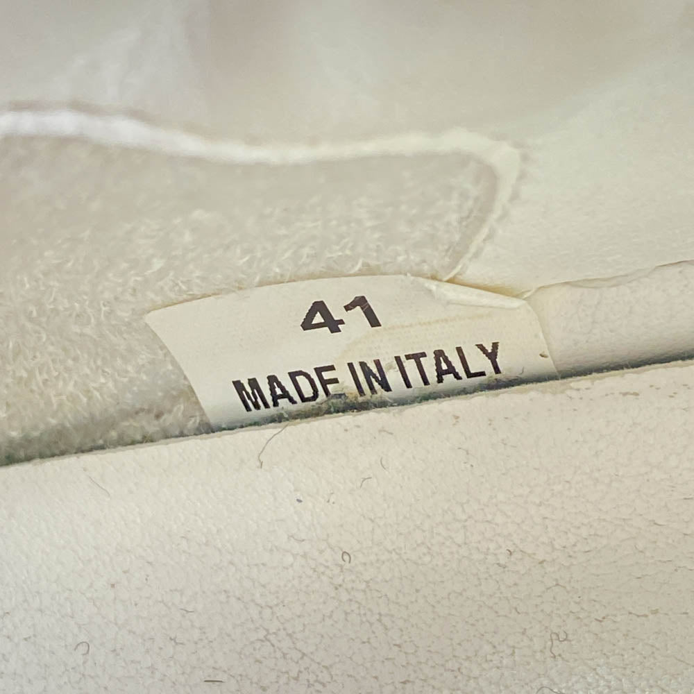 Stella McCartney ステラマッカートニー Loop ループ ロー スエード レザー スニーカー ホワイト×ゴールド ホワイト系 ゴールド系 41【中古】