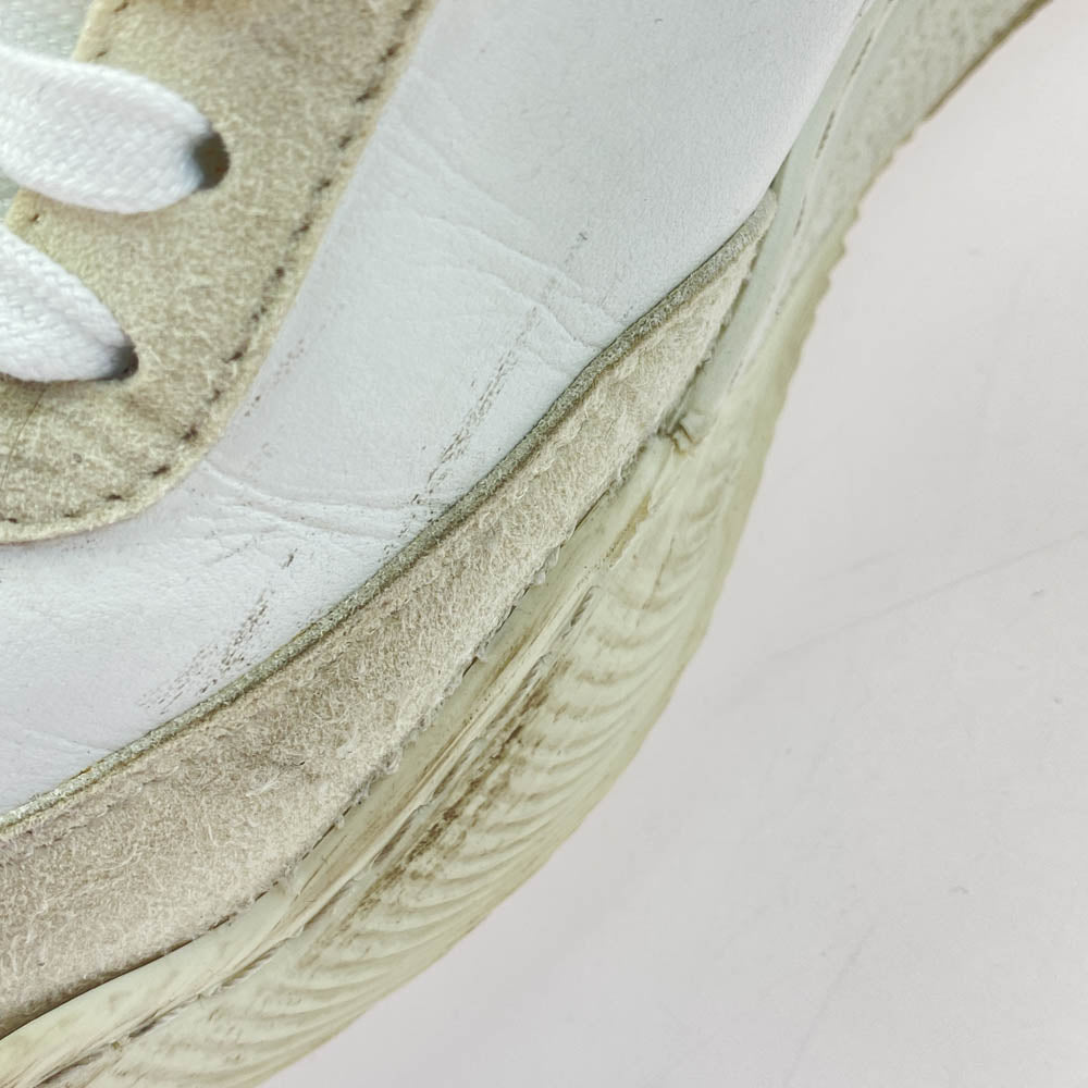 Stella McCartney ステラマッカートニー Loop ループ ロー スエード レザー スニーカー ホワイト×ゴールド ホワイト系 ゴールド系 41【中古】