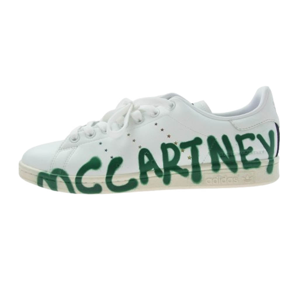 adidas アディダス FW6875 × STELLA MCCARTNEY ステラマッカートニー Stan Smith スタンスミス ロゴ ローカット スニーカー ホワイト系 27cm【美品】【中古】