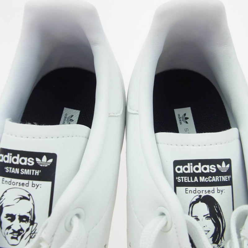 adidas STAN SMITH 20センチ美品 adidas アディダス FW6875 × STELLA MCCARTNEY ステラマッカートニー Stan Smith スタンスミス ロゴ  ローカット スニーカー ホワイト系 27cm美品中古