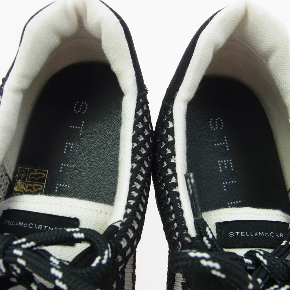 Stella McCartney ステラマッカートニー S-Wave スポーツ メッシュ パネル スニーカー ブラック ブラック系 42【極上美品】【中古】