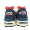 NEW BALANCE ニューバランス M990TA2 990V2 Red/White/Navy スエード メッシュ ローカット スニーカー ベージュ系 27.5cm【極上美品】【中古】