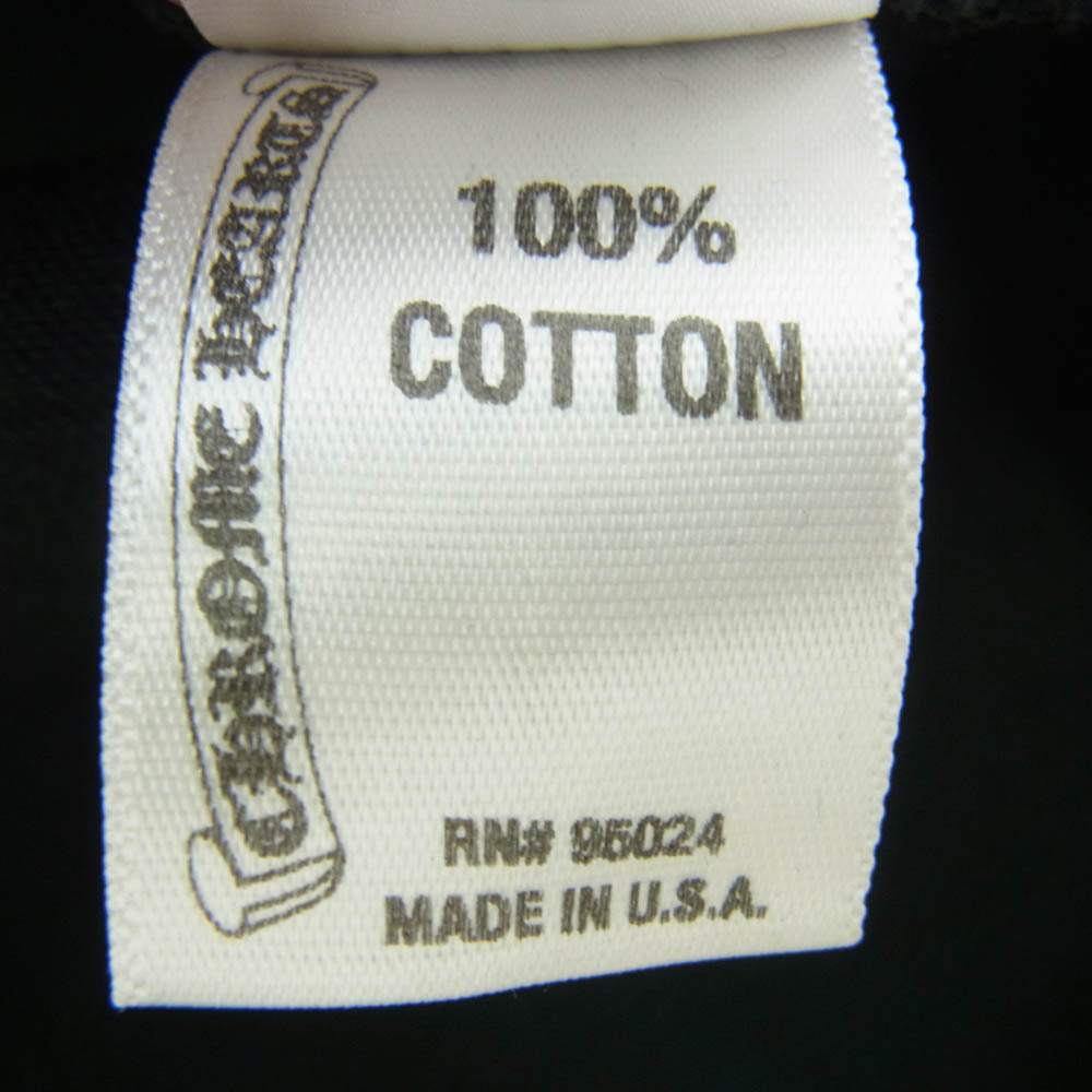 CHROME HEARTS クロムハーツ（原本無） クロスボールボタン ブラックデニム クロスパッチ ウエスタン 長袖 シャツ ブラック系 L【中古】