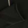 CHROME HEARTS クロムハーツ（原本無） カシミヤ100% クロスボールジップ バックレザークロスパッチ ハーフジップ パーカー ブラック系【中古】
