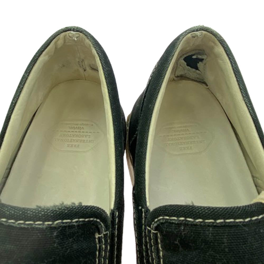 VISVIM ビズビム ZAHRA PATTEN キャンバス スリッポン スニーカー ブラック系 US10【中古】