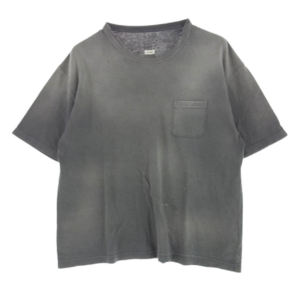 VISVIM ビズビム 0122205010013 AMPLUS TEE S/S CRASH クラッシュ加工 半袖 Tシャツ グレー系 3【中古】