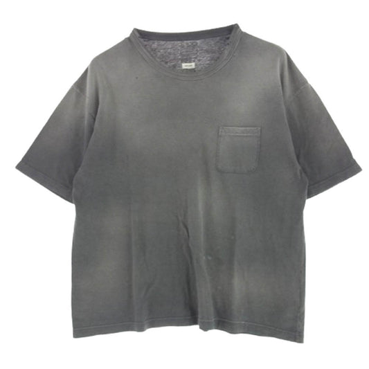 VISVIM ビズビム 0122205010013 AMPLUS TEE S/S CRASH クラッシュ加工 半袖 Tシャツ グレー系 3【中古】