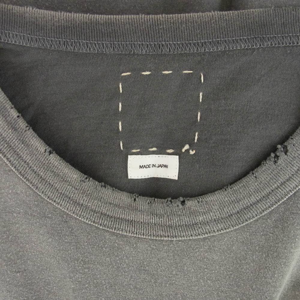 VISVIM ビズビム 0122205010013 AMPLUS TEE S/S CRASH クラッシュ加工 半袖 Tシャツ グレー系 3【中古】