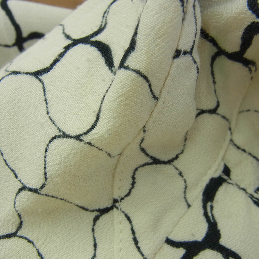 VISVIM ビズビム 20SS 120105011020 FREE EDGE SHIRT S/S LATTICE 総柄 開襟 フリーエッジ 半袖 シャツ オフホワイト系 2【中古】