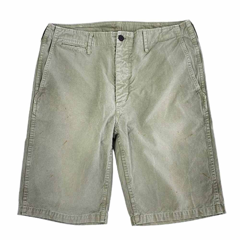 VISVIM ビズビム 23AW 123305008002 CHINO SHORTS DMGD チノ ショーツ ショートパンツ カーキ系 3【中古】
